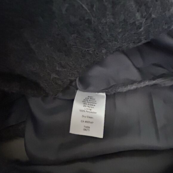 TALBOTS Women’s Gray Buffalo Plaid Wool Blend Preppy Pencil Skirt Sz. 14P - Picture 6 of 6